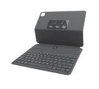 Domary Étui avec Clavier pour IPad Pro 12.9 2018-2022, Détachable | Extérieur en Cuir PU, connectivité sans Fil, Support Multi-angle, Compatible avec les Modèles Pro 12.9