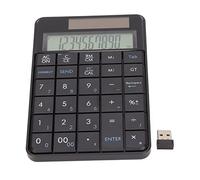 Domary Fonction de Calculatrice de Panneau Solaire pavé Numérique Ergonomique sans Fil 29 Touches pour Ordinateurs Portables ABS