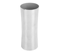 Domary Grand Vase en Acier Inoxydable 304 en Forme de Taille, Vase à Fleurs Argent avec Un Design Moderne Brillant pour la Décoration du Bureau, du Mariage et de la Maison