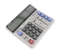 Domary Grande Calculatrice électronique avec Affichage à 12 Chiffres, | Écran LCD Japonais, Boutons en Plastique ABS, Arrêt Automatique, Prise en Charge de L'arrondi et du Calcul de la Mémoire