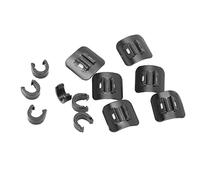 Domary Guides de Câbles à Coller Clips C avec Siège Adhésif en Alliage D'aluminium Solide pour Frein de Vélo, Dérailleur, Câbles Changement Vitesse, Organisateur pour Vélos