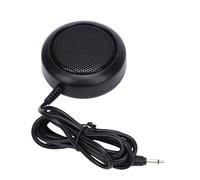Domary Haut-Parleur Externe Radio CB Matériau ABS Haute Résistance Prise 3,5 Mm Conception Ronde 1 W Compatible avec L'émetteur-récepteur Mobile [Système de Communication du véhic