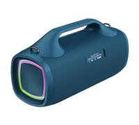 Domary Haut-Parleur sans Fil Portable avec Sortie 100 W, IPX7, BT 5.2, | Son HiFi 20 Hz-20 KHz, Système de Basses à 4 Haut-parleurs, Lumières RVB, Appairage, Fonction Power Bank, Matériau ABS,