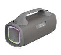 Domary Haut-Parleur sans Fil Portable avec Sortie 100 W, IPX7, BT 5.2, | Son HiFi 20 Hz-20 KHz, Système de Basses à 4 Haut-parleurs, Lumières RVB, Appairage, Fonction Power Bank, Matériau ABS,