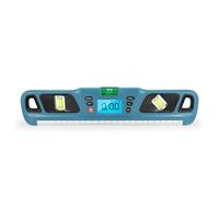 Domary Jauge d'angle Numérique, Affichage LCD, Mesure d'angle Absolu et Relatif, Base Magnétique avec Maintien des Données et Commutateur d'unité pour la Construction Le Travail du (Bleue)