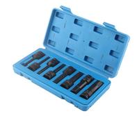 Domary Jeu de Douilles Hexagonales 8 Pièces, Jeu de Douilles à clé Hexagonale à Entraînement 1/2 Pouces, Acier au Chrome-molybdène qualité Professionnelle, Prêt Impact pour