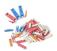 Domary Kit de Fusibles de Voiture 50 Pièces, pour Voitures Classiques Européennes, Fusibles en Forme de Torpille 5A 8A 16A 25A, PF + Flack de Zinc, Blanc, Bleu, Orange, Rouge