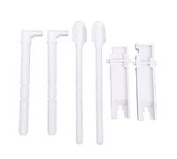 Domary Kit de Réparation de Panneau Chasse D'eau adapté pour (Jeu | Remplacement de la Tige de Poussée en ABS, Mécanisme de Conversion à Double Chasse, Pièces de Valve de Toilette Murale,