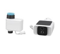 Domary Kit D'électrovanne de Contrôleur Intelligent Solaire 4G avec Visualisation AI pour L'irrigation des Plantes en Pot, Caméra Multifonction de Jardin et Ferme, Dispositif