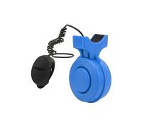 Domary Klaxon de Vélo électrique étanche, Rechargeable par USB, Sonnette de Vélo à Décibel élevé 120 DB, Son Fort pour Route Montagne, Scooters, Guidon, Matériau ABS PC (Bleue)