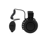 Domary Klaxon de Vélo électrique étanche, Rechargeable par USB, Sonnette de Vélo à Décibel élevé 120 DB, Son Fort pour Route Montagne, Scooters, Guidon, Matériau ABS PC (Noire)