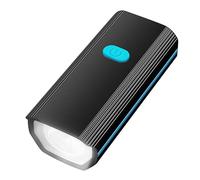 Domary Klaxon de Vélo Léger Rechargeable par USB, Klaxon Ultra Lumineux et Lampe de Poche pour la sécurité la Conduite Nuit, Cloche pour Enfants avec Cloche, Lumière Vélo