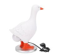 Domary Lampe à œuf de Canard Nouveauté 3D Duck Night Light Resin Egg Lampe Blanche Chambre Blanche, Salon