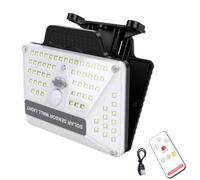 Domary Lampe Solaire à Clipser avec Capteur de Mouvement, Télécommande, 3 Modes de Couleur, du Crépuscule à L'aube, Marche/arrêt Automatique, pour Clôture, Patio, Jardin, Allée