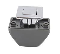 Domary Loquet D'armoire à Bouton-Poussoir en Alliage de Zinc, Serrure à Bouton sans vec Poignée Chromée, pour Porte de Placard Tiroir Camping-Car