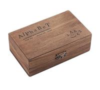 Domary Lot de Tampons en Bois, 70 Pièces de Tampons Lettres et Numéros avec | Toucher Confortable, Matériau en Bois Robuste, Boîte de Rangement Incluse, Idéal pour la Fabrication de Cartes et le