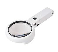 Domary Loupe à Double Usage 5X 11X avec 8 Lumières LED et Trois Articulations Réglables pour Lampe Loupe à Main
