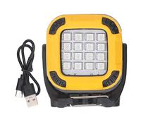 Domary Lumière LED de COB Magnétique, USB Rechargeable Camping Work Light 8 Couleurs Modes, Portable et Pliable pour L'extérieur, Réparation de Voitures, Urgence avec Base Magnétique et (Jaune)