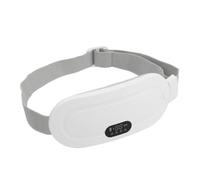 Domary Masseur Abdominal de Chauffage Rapide de Chauffage à Chauffage Menstruel électrique Portable pour un Soulagement de la Douleur au Dos (Blanc)