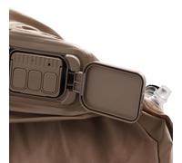 Domary Matelas Pneumatique Double Haut avec Pompe Intégrée, Lit Gonflable de 40 Cm D'épaisseur pour Camping, Extérieur, Intérieur, Matériau PVC Robuste, Couleur Kaki, 197 X 150 X 40 Cm.