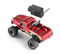 Domary Mini Voiture RC FPV, Véhicule télécommandé, Caméra HD pour VR Racing, Jouets pour Enfants (Rouge)