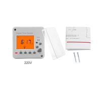 Domary Minuterie de Commutateur de Commande Intelligente Numérique Programmable Durable avec Affichage rétro-éclairé pour Appareil Ménager Néon 220V (220 VCA TM617-2)