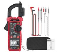Domary Multimètre à Pince Numérique Polyvalent HABOTEST HT207D pour des Lectures Précises de Courant de Tension - Caractéristiques sécurité pour les électriciens - Léger un Transport Facile (HT207D)