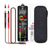 Domary Multimètre Numérique Double Mode True RMS, 2000 Points, Voltmètre à Plage Automatique avec écran LCD NCV V-Alert, Indicateurs LED pour Problèmes électriques Automobiles et (S1CL)