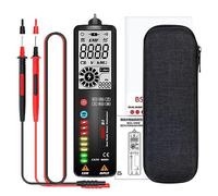 Domary Multimètre Numérique Double Mode True RMS, 2000 Points, Voltmètre à Plage Automatique avec écran LCD NCV V-Alert, Indicateurs LED pour Problèmes électriques Automobiles et (S1)