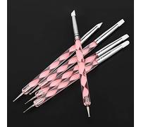Domary Outils de Sculpture en Argile avec Pointes en Silicone pour | Conception à Double Tête, Porte-stylo en Acrylique, adapté à la Poterie et au Nail Art, Léger et Compact, Pointes en