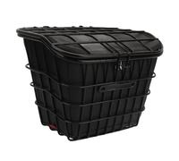 Domary Panier de Vélo électrique Pliant Panier Avant Universel en Treillis Métallique avec Sac Intérieur Robuste pour Les Voyages en Ville, Les Déplacements, Courses, Le Trans