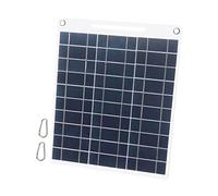 Domary Panneau Solaire Haute efficacité 13 W avec Double Port USB pour Smartphones Camping Escalade Randonnée Voyage Silicium Polycristallin