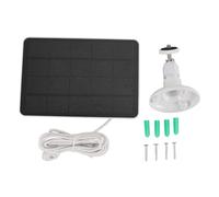 Domary Panneau Solaire pour Caméra de sécurité, Chargeur Solaire en Silicium Monocristallin Haute efficacité 4W 5V pour Pro 4 Ultra 2 Pro 3 Ultra 5S 3 Appareils de sécurit (Blanche)