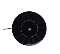 Domary Panneau Solaire Rond 10 W, Sortie 5 V DC, avec Câble de Chargement de 9,8 Pieds et Plaque Montage, pour Caméras sécurité Extérieures, Lumières LED