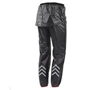 Domary Pantalon de Pluie Réfléchissant, Revêtement en Oxyde de Zinc Nano, Haute Technologie, pour Cyclisme en Plein Air, Sport, Travail, Tissu élastique Gris foncé (L)