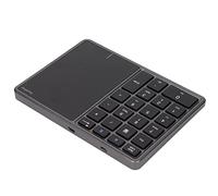 Domary Pavé Numérique sans Fil Pavé Tactile 22 Touches BT4.2 2,4 G Charge Type C Batterie 500 MAh Clavier Numérique Portable Léger pour iOS OS X (Gris Fer)