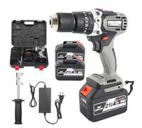 Domary Perceuse-visseuse sans Fil 21 V, Moteur sans Balais, Torsion de 200 Nm, 1 550 TR/Min, Perceuse à Percussion à Vitesse Variable pour Le Perçage (Gris foncé)