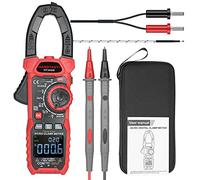 Domary Pince Multimètre Numérique True RMS par HABOTEST pour Mesure de Courant AC/DC Capacité de Mâchoire 40 Mm Noir et Rouge 1 unité