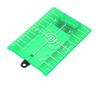 Domary Plaque Cible Magnétique avec Support Arrière, échelle Double Face en | Base Magnétique pour Surfaces Métalliques, Se Plie pour une Utilisation au Sol, Couleur Vive Améliorant la visibilité,