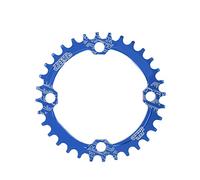Domary Plateau de Vélo Vélo étroit et Large 104 BCD 32T Plateau Rond en Alliage D'aluminium Durable Léger pour de Montagne Tout-Terrain équitation sur Sentier (Bleue)