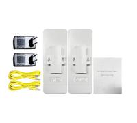 Domary Pont sans Fil Haute Puissance 900M, Transmission Longue Distance 5.8GHz, 2 Ports Ethernet Gigabit, Kit Réseau Extérieur (Prise UE)