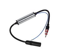 Domary Prise D'antenne de Voiture Radio FM Amplificateur de Signal en Ligne Câble D'extension Booster Noir Gain 12 13 DB Impédance 75 Ω Tension 12 V 24 V pour Une Réception Radio FM