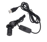 Domary Projecteur LED à intensité Variable, Mini Spot USB avec Câble de 6,6 Pieds à Gradation Continue, pour Vitrine, Armoire Bijoux (Lumière Blanche Chaude 3000K)