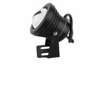 Domary Projecteur LED pour Aquarium 12V 10W RGB, avec Coque en Aluminium IP67, Support Réglable pour Aquarium, Piscine, Jardin sous-Marin (Coquille Noire)