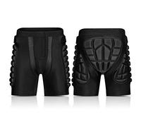 Domary Protection des Hanches Short rembourré Léger Respirant Armure EVA Snowboard Patinage Équitation Ski Équipement de sécurité Polyester Spandex Ceinture Réglable (XXL)