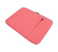 Domary Sac à Manches D'ordinateur Portable Carie de Tissu Oxford Absorbant des Chocs pour 14,1 Pouces 15,4 Pouces de Bureau de Bureau (Rose)