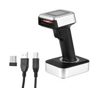 Domary Scanner de Codes-barres 2D avec écran Couleur de 1,8 Pouces et | Compatible avec , , Mac, IOS, Batterie 1800 MAh, Portée 150 M 2,4 G, Décode les Codes QR et 1D.