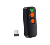 Domary Scanner de Codes-barres 2D, sans Fil BT et Portable 2,4 GHz avec | Scanner CCD pour Codes 1D/QR, Léger 58 G, Batterie 1 800 MAh, Fonctionne avec //Mac