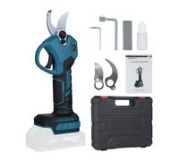 Domary Sécateur électrique sans Fil 18V, Moteur sans Balais, avec Batterie 2x2000mAh, écran LCD pour Coupe de Branches d'arbre, Coupe 30mm (Uniquement des sécateurs électriques)