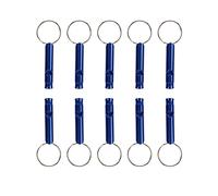 Domary Sifflet d'urgence Super Fort de sécurité Extérieure pour Sauver la Randonnée de Randonnée 10 Pack (Bleu)